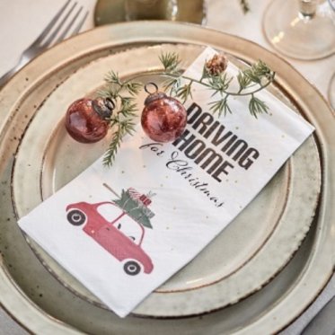 Julens servietter, duge og viskestykker