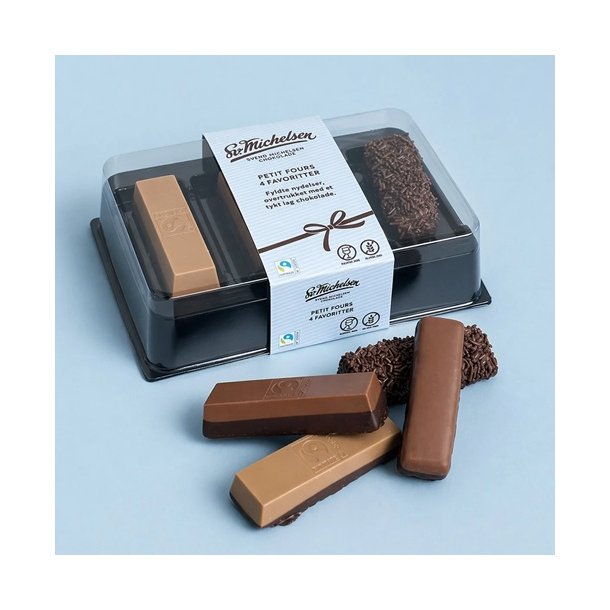 Sv. Michelsen -  4 petit fours - nougat favoritter