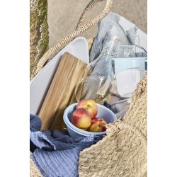 Ib Laursen - Kop emalje hvid - B: 9,5 H: 6 L: 11,5