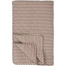 Ib Laursen - Quilt sand med dusty plum striber- 130 x 180 cm  