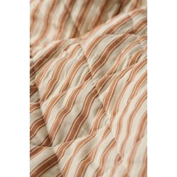 Ib Laursen - Quilt sand med sienna striber- 130 x 180 cm  