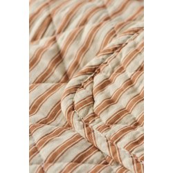 Ib Laursen - Quilt sand med sienna striber- 130 x 180 cm  