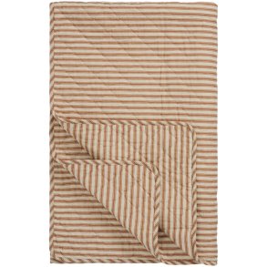 Ib Laursen - Quilt sand med sienna striber- 130 x 180 cm  