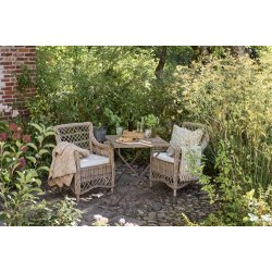 Ib Laursen - Quilt gul med gule, bl�, orange og lilla blomster- 130 x 180 cm