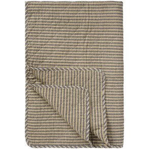 Ib Laursen -Quilt med mrkebl stngler - 130 x 180 cm