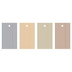 Ib Laursen Til og fra kort 4 forskellige stribede 3,3 x 6 cm.