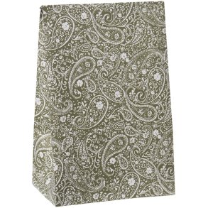 Ib Laursen  Klodsbundspose grn paisley (B: 18 H: 28,5 D: 10 cm.)