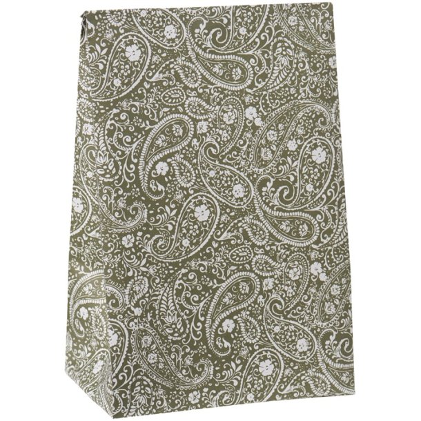 Ib Laursen  Klodsbundspose grn paisley (B: 18 H: 28,5 D: 10 cm.)