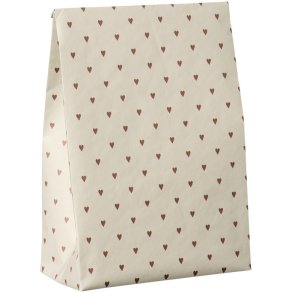 Ib Laursen Klodsbundspose rde hjerter (B: 18 H: 28,5 D: 10 cm.)