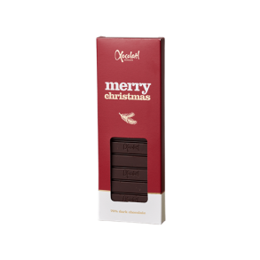 Xocolatl - Merry Christmas rd - Chokoladebar, 50g. 