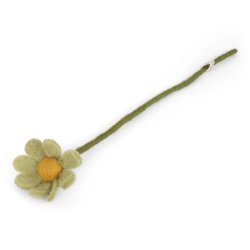 Gry &amp; Sif - Blomsterstilk Anemone Hvid - filt - 30 cm