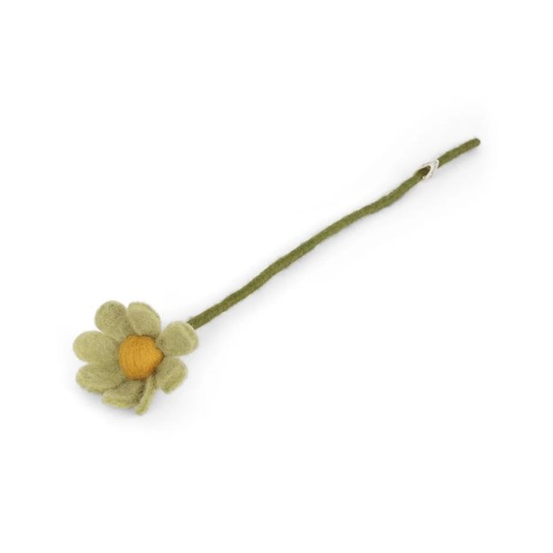 Gry &amp; Sif - Blomsterstilk Anemone Hvid - filt - 30 cm