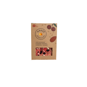 Anker Chokolade - Ankers Plade �KO-Hvid chokolade med kirseb�r og mandler 100g.