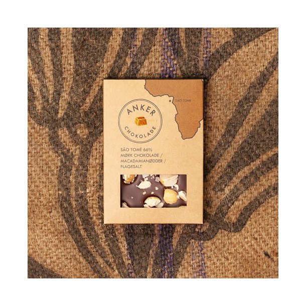 Anker Chokolade - SO TOM 66% MRK CHOKOLADE / MACADAMIANDDER / FLAGESALT