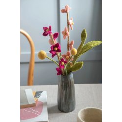 Gry &amp; Sif - Stort gr�nt blad - 45 cm - filt