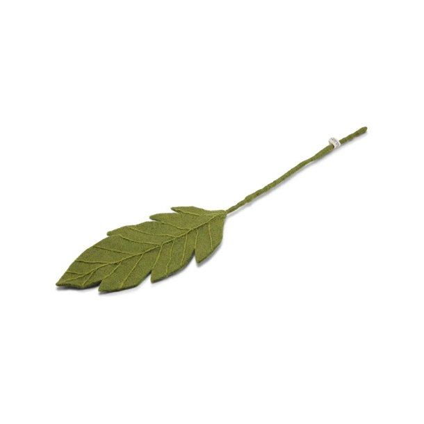 Gry &amp; Sif - Stort gr�nt blad - 45 cm - filt