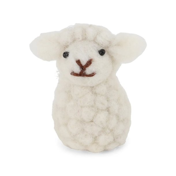 Gry &amp; Sif - Siddende f�r - hvidt til oph�ng - 5 cm.