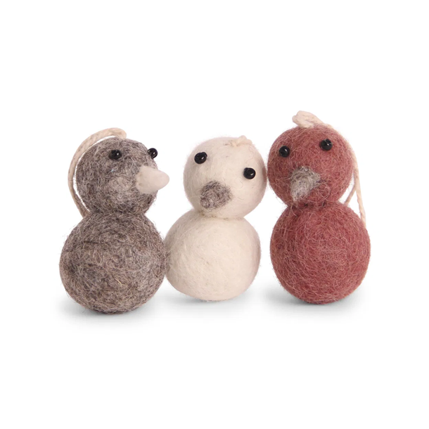 Gry &amp; Sif - Runde mini kyllinger - Set af 3