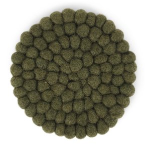 Gry & Sif Small Coaster - Pine Green - Set of 2