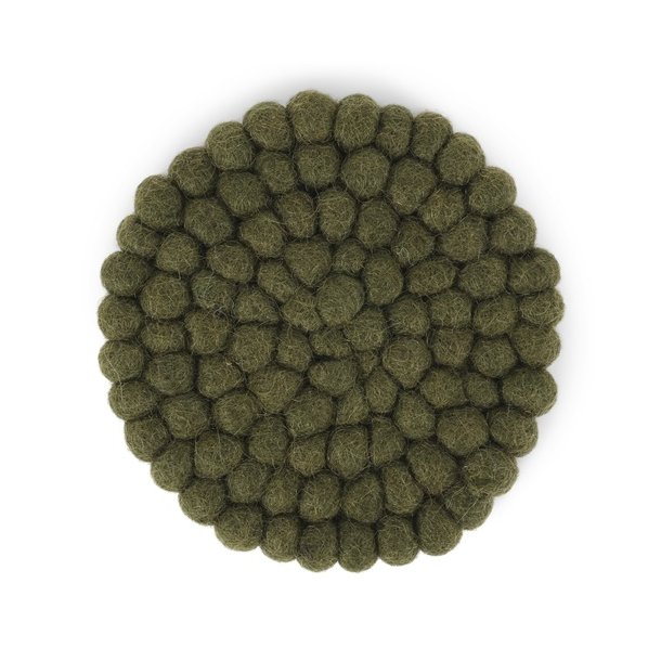 Gry &amp; Sif Small Coaster - Pine Green - Set of 2