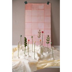 Gry &amp; Sif - Blomsterstilk peach Dia - 30 cm - filt