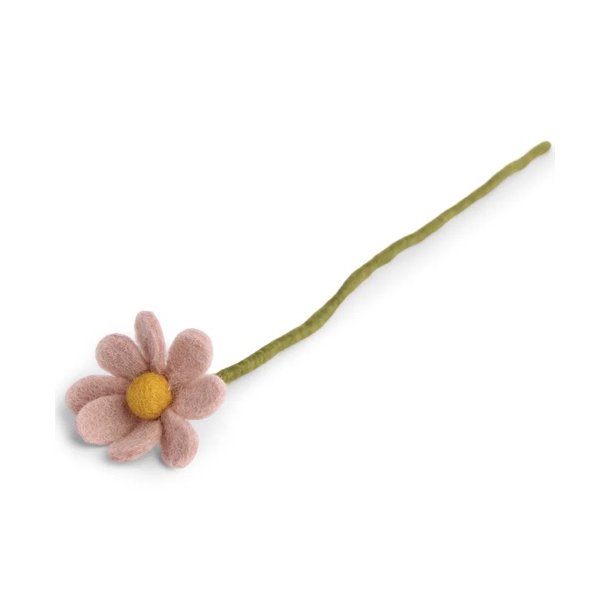 Gry &amp; Sif - Blomsterstilk Anemone Dusty Rose - filt