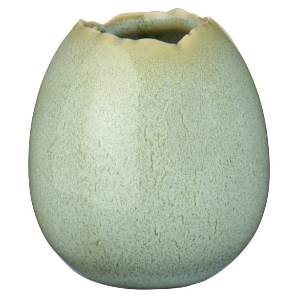 Ib Laursen - Vase til blomst �g - st�vgr�n - H 6,5 cm