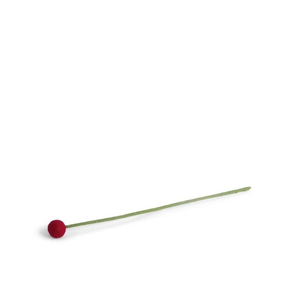 Gry &amp; Sif - Blomsterstilk Cerise Dia 2- 30 cm - filt