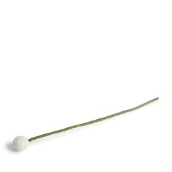 Gry &amp; Sif - Blomsterstilk Hvid Dia - 30 cm - filt