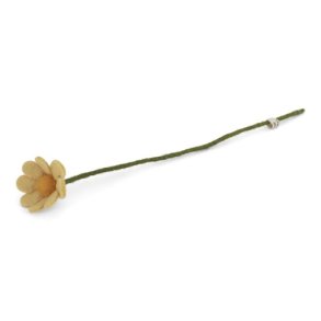 Gry & Sif - Blomsterstilk Anemone lysegul - filt - 30 cm