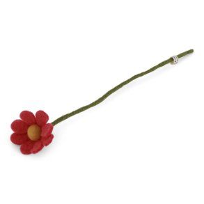 Gry & Sif - Blomsterstilk Anemone - Melon - 35 cm - filt