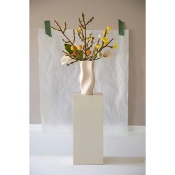 Gry &amp; Sif - fin hvid lilje - 34 cm - filt