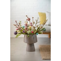 Gry &amp; Sif - fin hvid lilje - 34 cm - filt