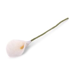 Gry &amp; Sif - fin hvid lilje - 34 cm - filt
