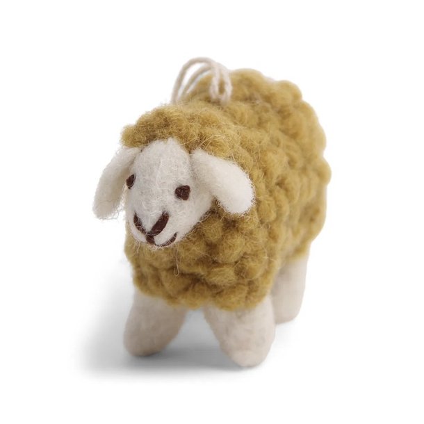 Gry &amp; Sif - F�r - varm gul til oph�ng  - 7 cm