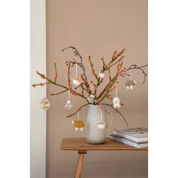 Gry &amp; Sif - F�r - st�vgr�n til oph�ng  - 7 cm