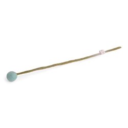 Gry &amp; Sif - Blomsterstilk turkis  Dia 2 - 30 cm - filt