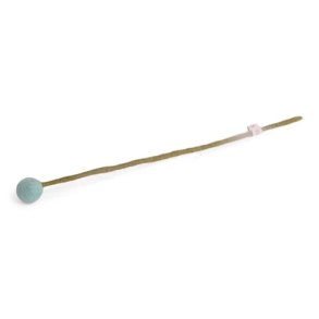 Gry & Sif - Blomsterstilk turkis  Dia 2 - 30 cm - filt