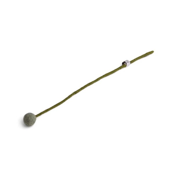 Gry &amp; Sif - Blomsterstilk lys st�vgr�n 2 - 30 cm - filt