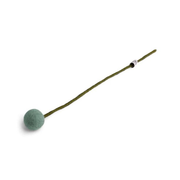 Gry &amp; Sif - Blomsterstilk st�vet lys gr�n Dia 3 - 30 cm - filt