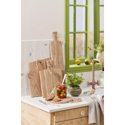 Ib Laursen - Tapasbrt med jutereb aflang med skaft akacietr