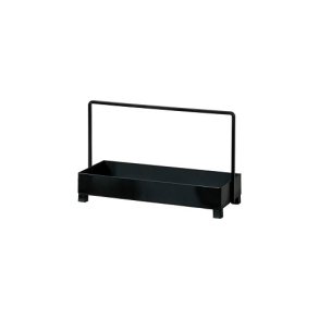 Speedtsberg bakke til dekoration med hank 32 x 12 x 19 cm - sort metal