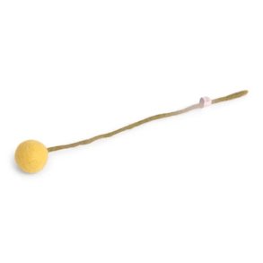 Gry & Sif - Blomsterstilk lysegul Dia 3 - 30 cm - filt