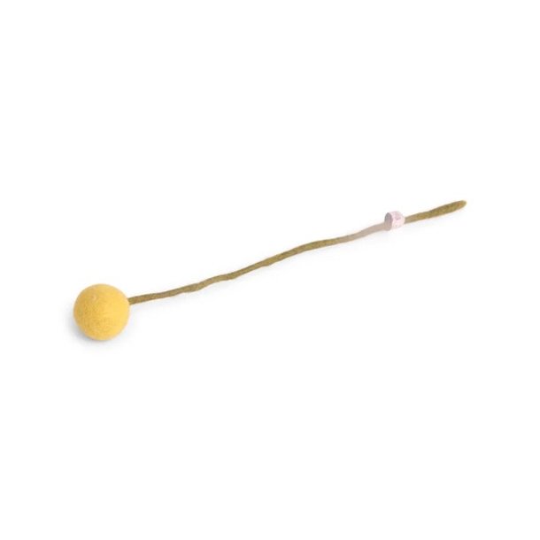 Gry &amp; Sif - Blomsterstilk lysegul Dia 3 - 30 cm - filt