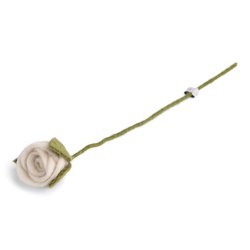 Gry &amp; Sif Rose - hvid - filt - 34cm - diameter 5