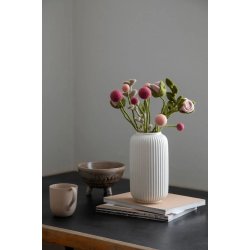 Gry &amp; Sif - Blomsterstilk St�vet rosa Dia - 35 cm - filt