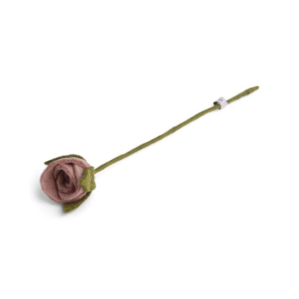 Gry &amp; Sif - Blomsterstilk St�vet rosa Dia - 35 cm - filt