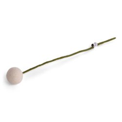 Gry &amp; Sif - Blomsterstilk hvid Dia 3 - 30 cm - filt