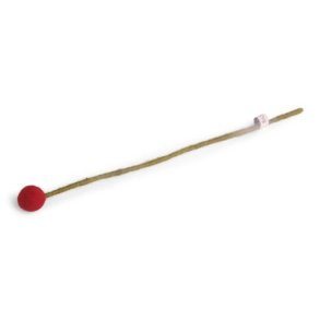 Gry & Sif - Blomsterstilk klar r�d Dia 3 - 30 cm - filt