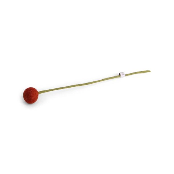 Gry &amp; Sif - Blomsterstilk brun-orange Dia 3 - 30 cm - filt